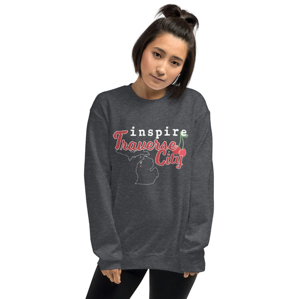 inspire Traverse City Cherry Unisex Sweatshirt