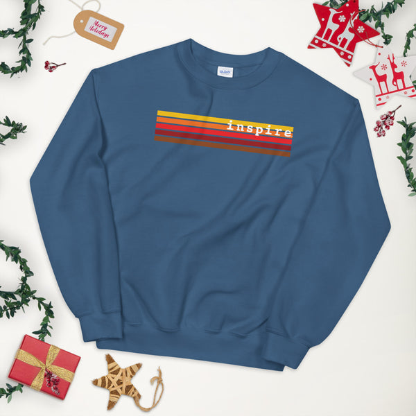inspire Retro Stripes Unisex Crewneck