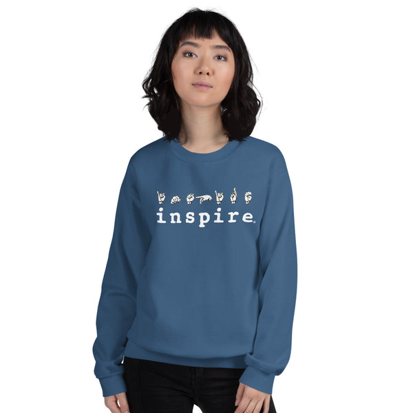 inspire ASL Sign Language Unisex Crewneck