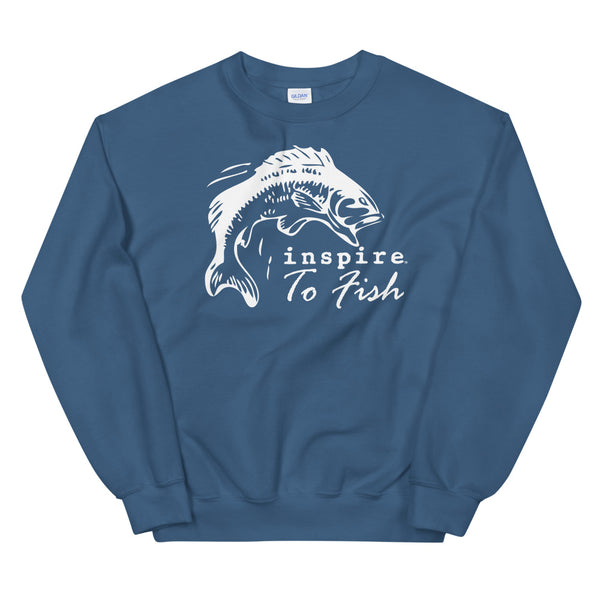 inspire Born To Fish Unisex Crewneck