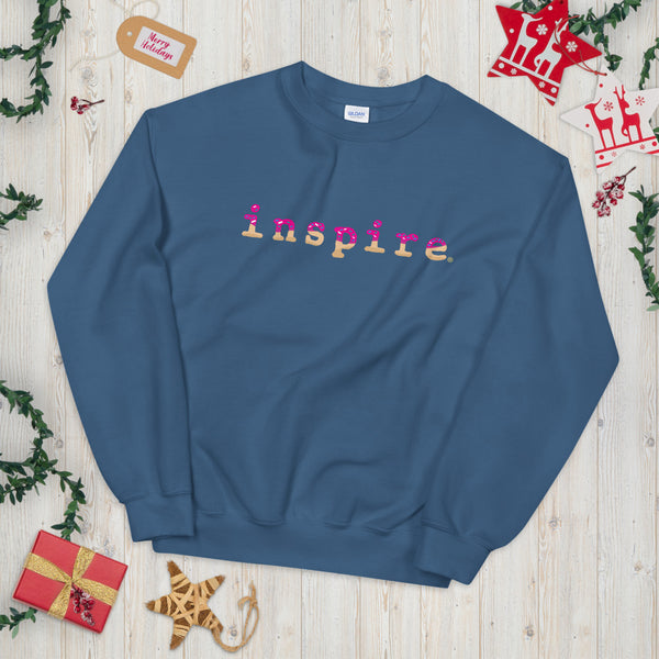 inspire Pink Doughnut Unisex Sweatshirt