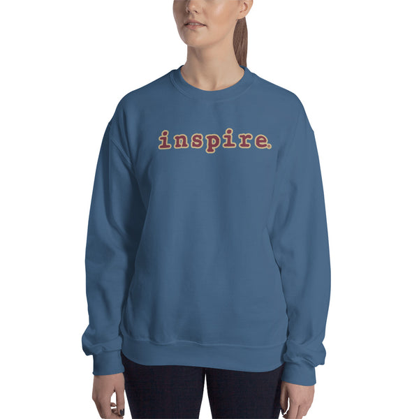 inspire Tan and Black Unisex Crewneck