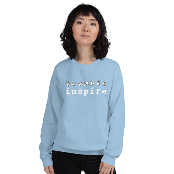 inspire ASL Sign Language Unisex Crewneck