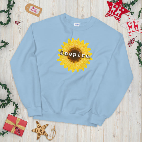 inspire Sunflower Unisex Crewneck