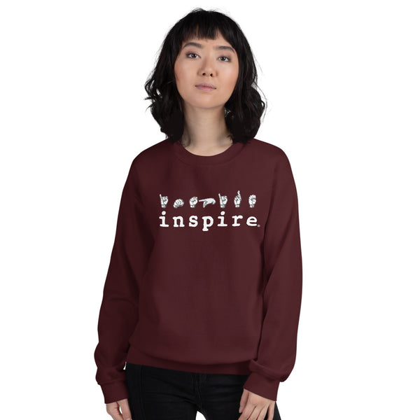 inspire ASL Sign Language Unisex Crewneck