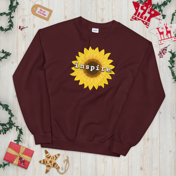 inspire Sunflower Unisex Crewneck
