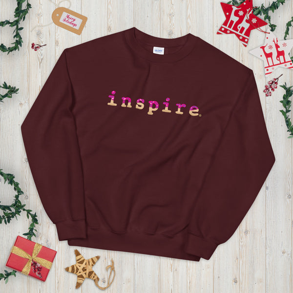 inspire Pink Doughnut Unisex Sweatshirt