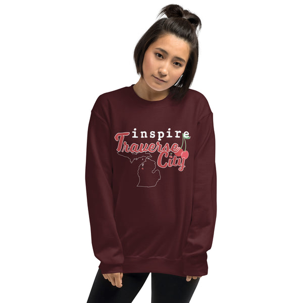 inspire Traverse City Cherry Unisex Sweatshirt