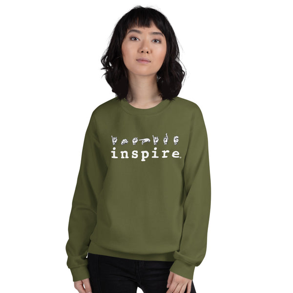 inspire ASL Sign Language Unisex Crewneck