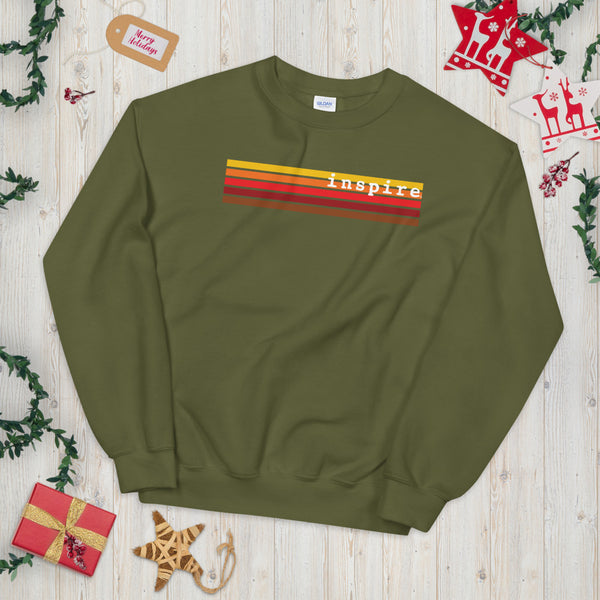 inspire Retro Stripes Unisex Crewneck