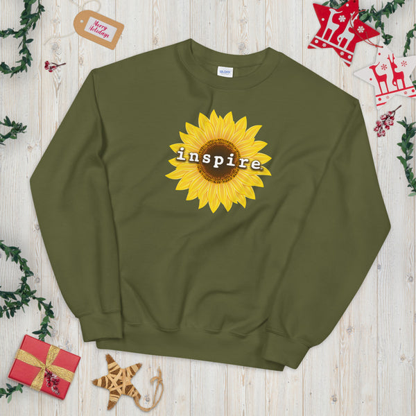inspire Sunflower Unisex Crewneck