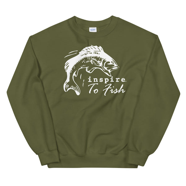 inspire Born To Fish Unisex Crewneck