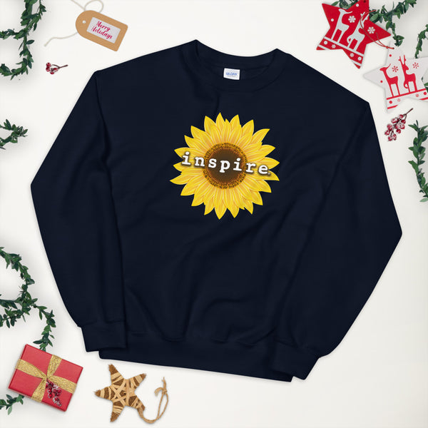 inspire Sunflower Unisex Crewneck