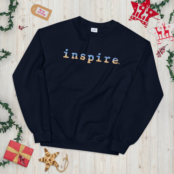 inspire Blue Doughnut Unisex Crewneck