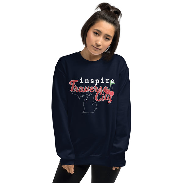 inspire Traverse City Cherry Unisex Sweatshirt