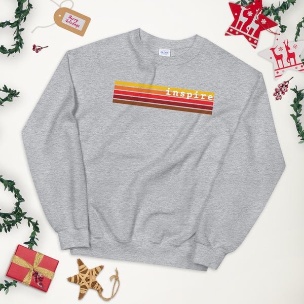 inspire Retro Stripes Unisex Crewneck