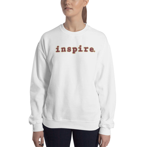 inspire Tan and Black Unisex Crewneck