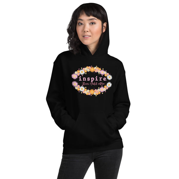 inspire Flower Child Within Unisex Hoodie