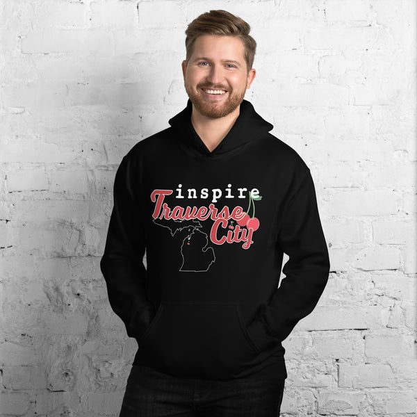 inspire Traverse City Cherry Unisex Hoodie