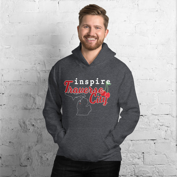 inspire Traverse City Cherry Unisex Hoodie
