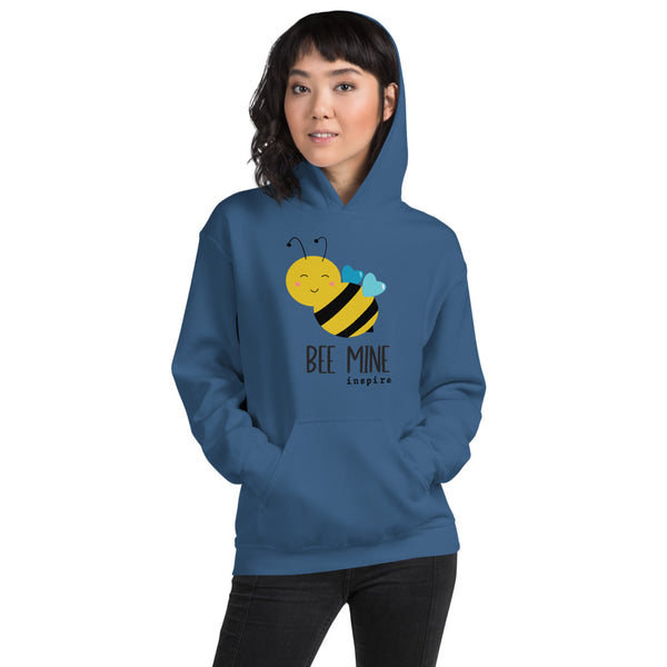 inspire Heart Bee Mine Unisex Hoodie
