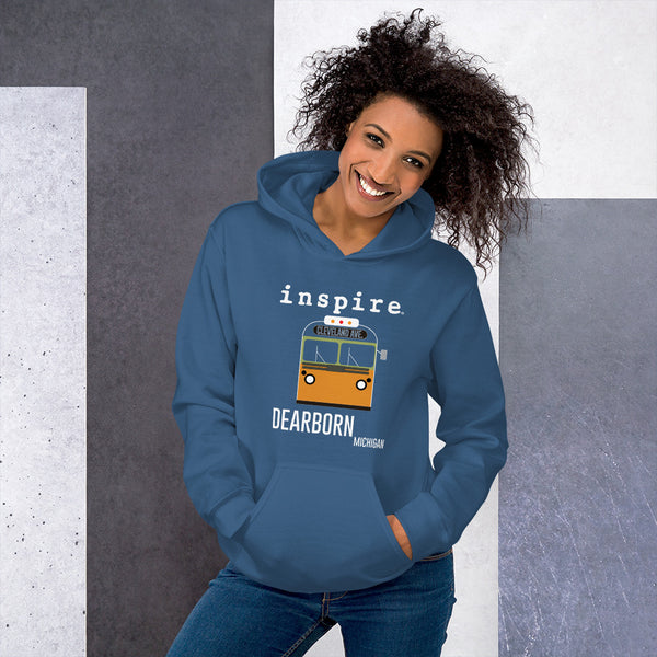 inspire Dearborn Bus Unisex Hoodie