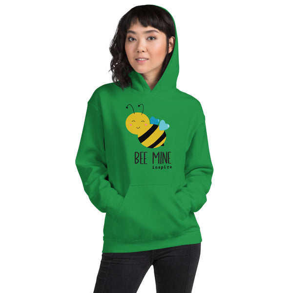 inspire Heart Bee Mine Unisex Hoodie