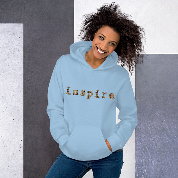inspire Cheetah Print Unisex Hoodie