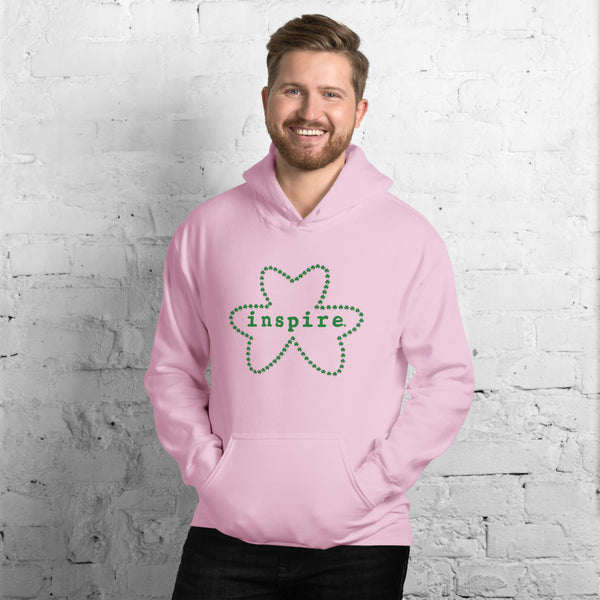 inspire Shamrock Outline Unisex Hoodie
