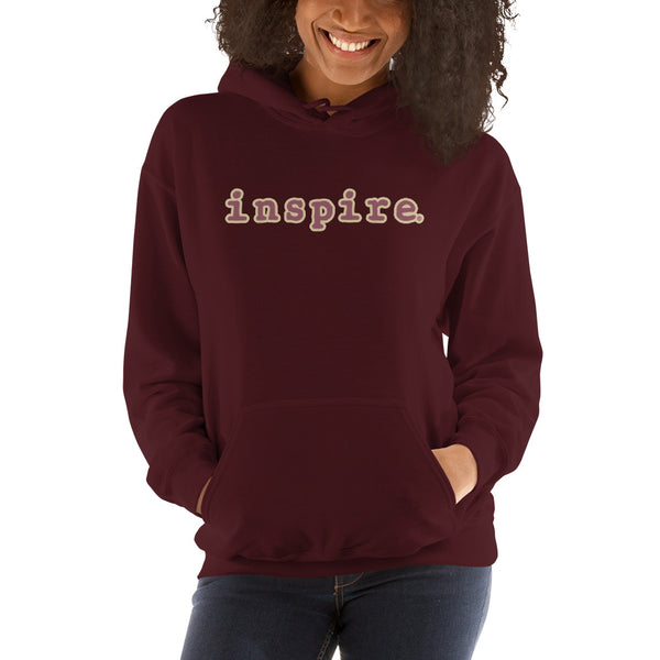inspire Tan and Black Unisex Hoodie