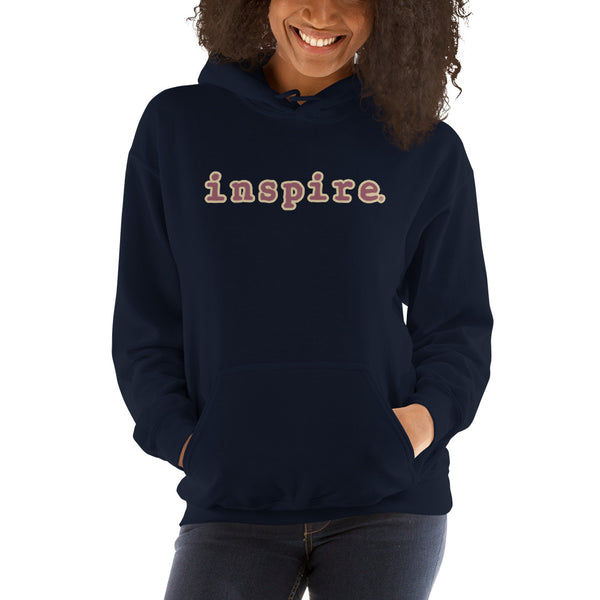 inspire Tan and Black Unisex Hoodie