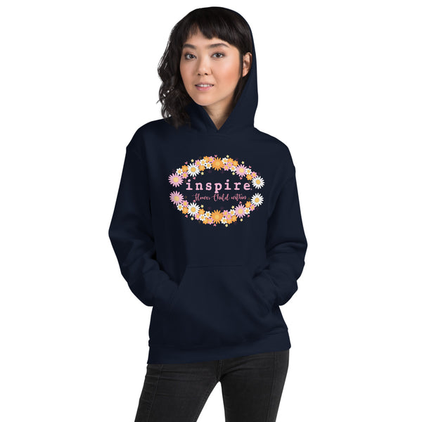 inspire Flower Child Within Unisex Hoodie