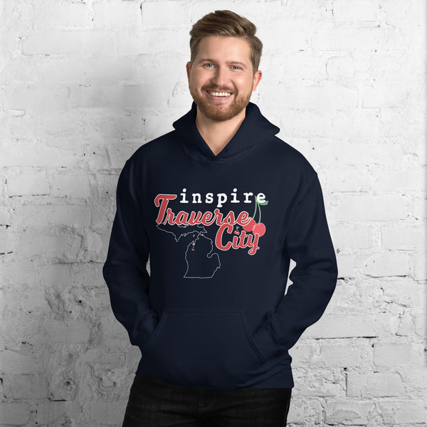 inspire Traverse City Cherry Unisex Hoodie