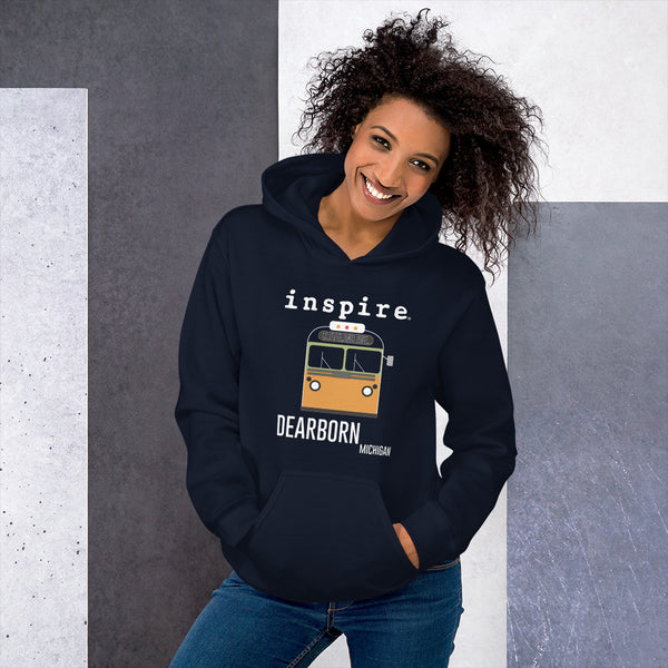 inspire Dearborn Bus Unisex Hoodie
