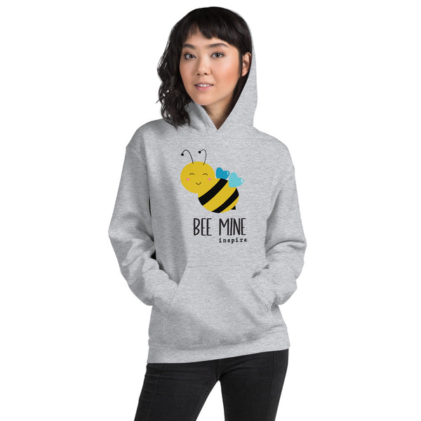 inspire Heart Bee Mine Unisex Hoodie