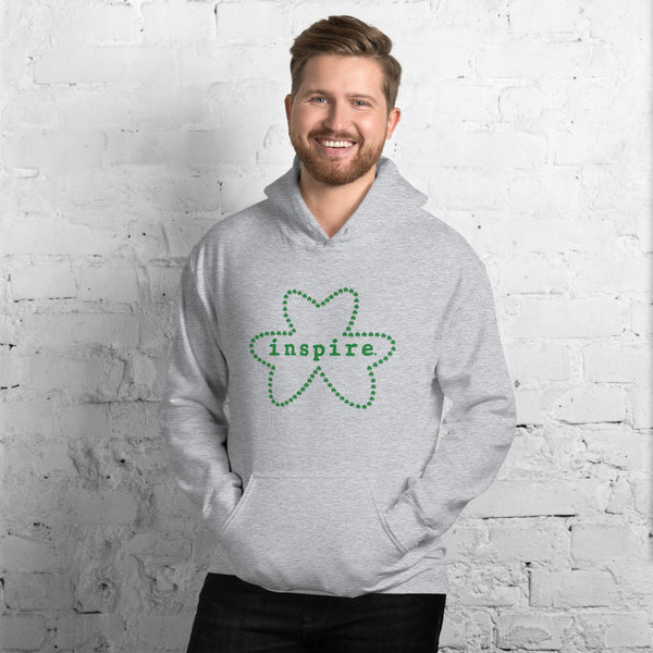 inspire Shamrock Outline Unisex Hoodie
