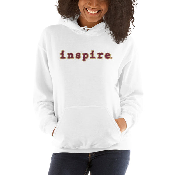 inspire Tan and Black Unisex Hoodie