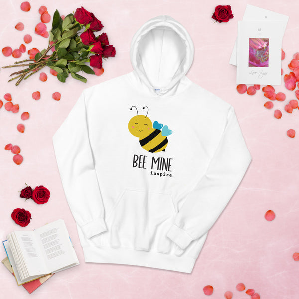 inspire Heart Bee Mine Unisex Hoodie