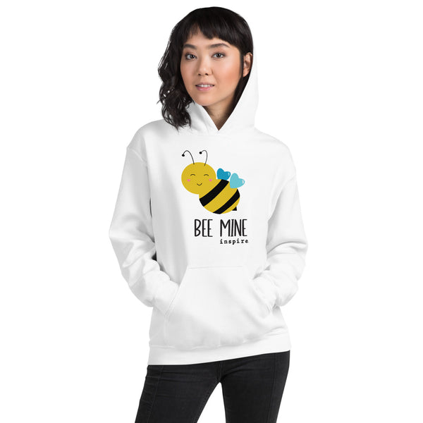 inspire Heart Bee Mine Unisex Hoodie