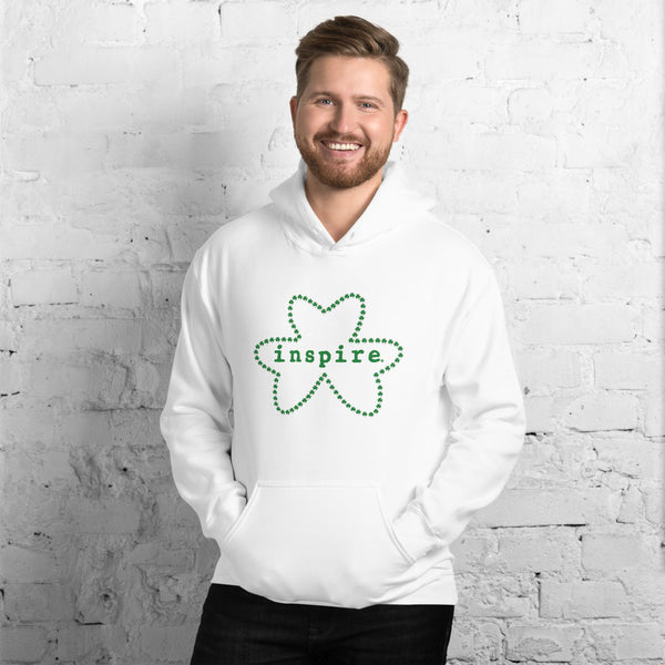 inspire Shamrock Outline Unisex Hoodie