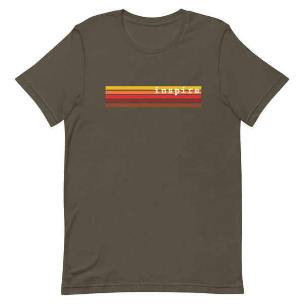 inspire Retro Stripes Short-Sleeve Unisex T-Shirt