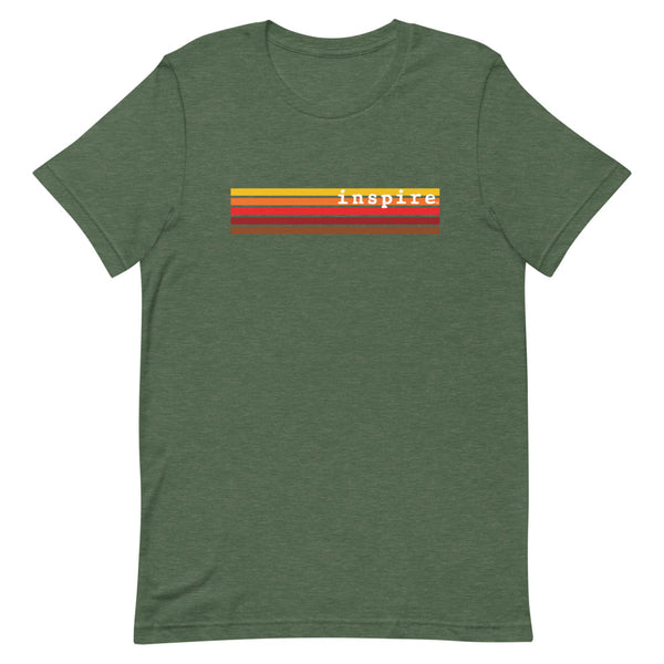 inspire Retro Stripes Short-Sleeve Unisex T-Shirt