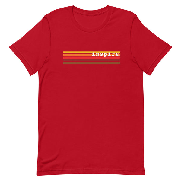 inspire Retro Stripes Short-Sleeve Unisex T-Shirt