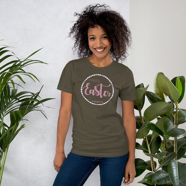 inspire Happy Easter Short-Sleeve Unisex T-Shirt