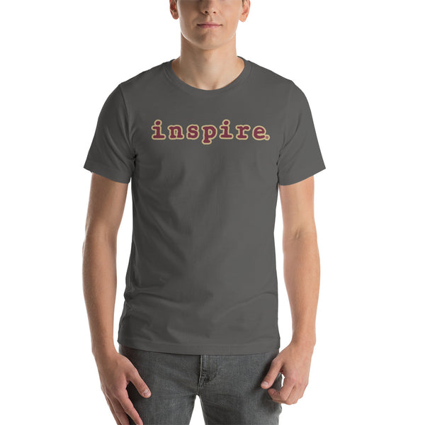 inspire Tan and Black Short-Sleeve Unisex T-Shirt