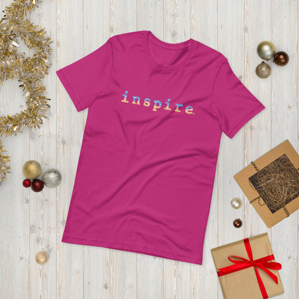 inspire Blue Doughnut Short-Sleeve Unisex T-Shirt