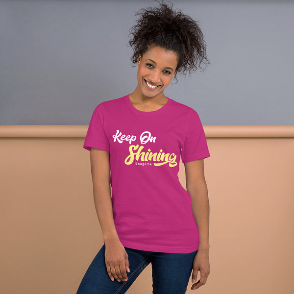 inspire Keep on Shining Unisex t-shirt