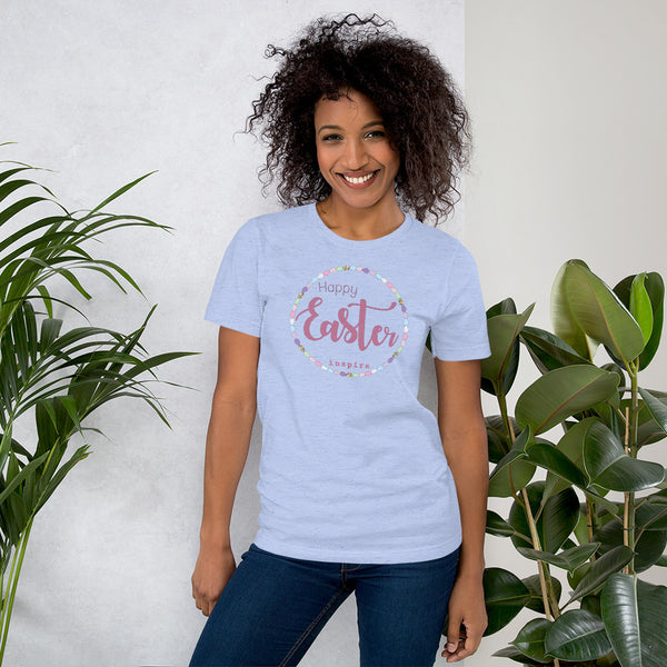 inspire Happy Easter Short-Sleeve Unisex T-Shirt