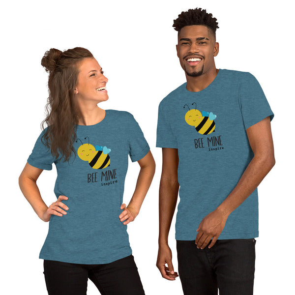 inspire Heart Bee Mine Short-Sleeve Unisex T-Shirt