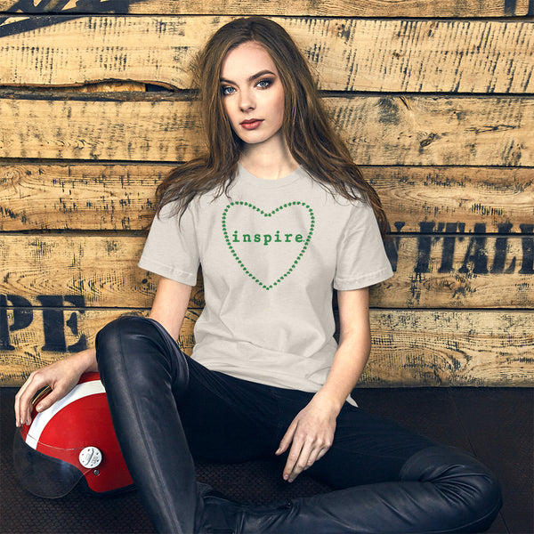 inspire Heart Shamrock Short-Sleeve Unisex T-Shirt